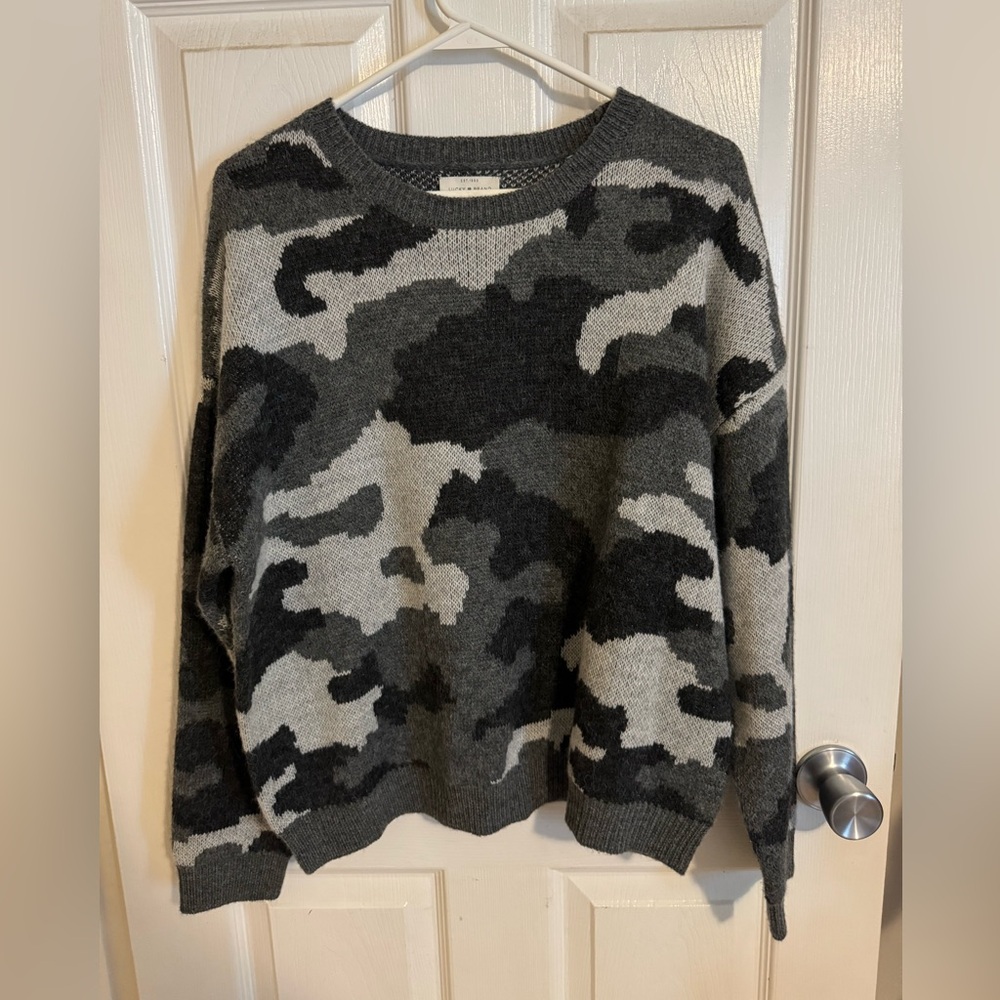 Lucky Brand Charcoal Knit Pullover